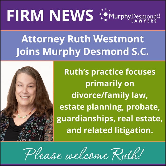 Ruth Rivas Attorney Attorney Ruth Westmont Joins Murphy Desmond S.C. | Murphy Desmond S.C ...